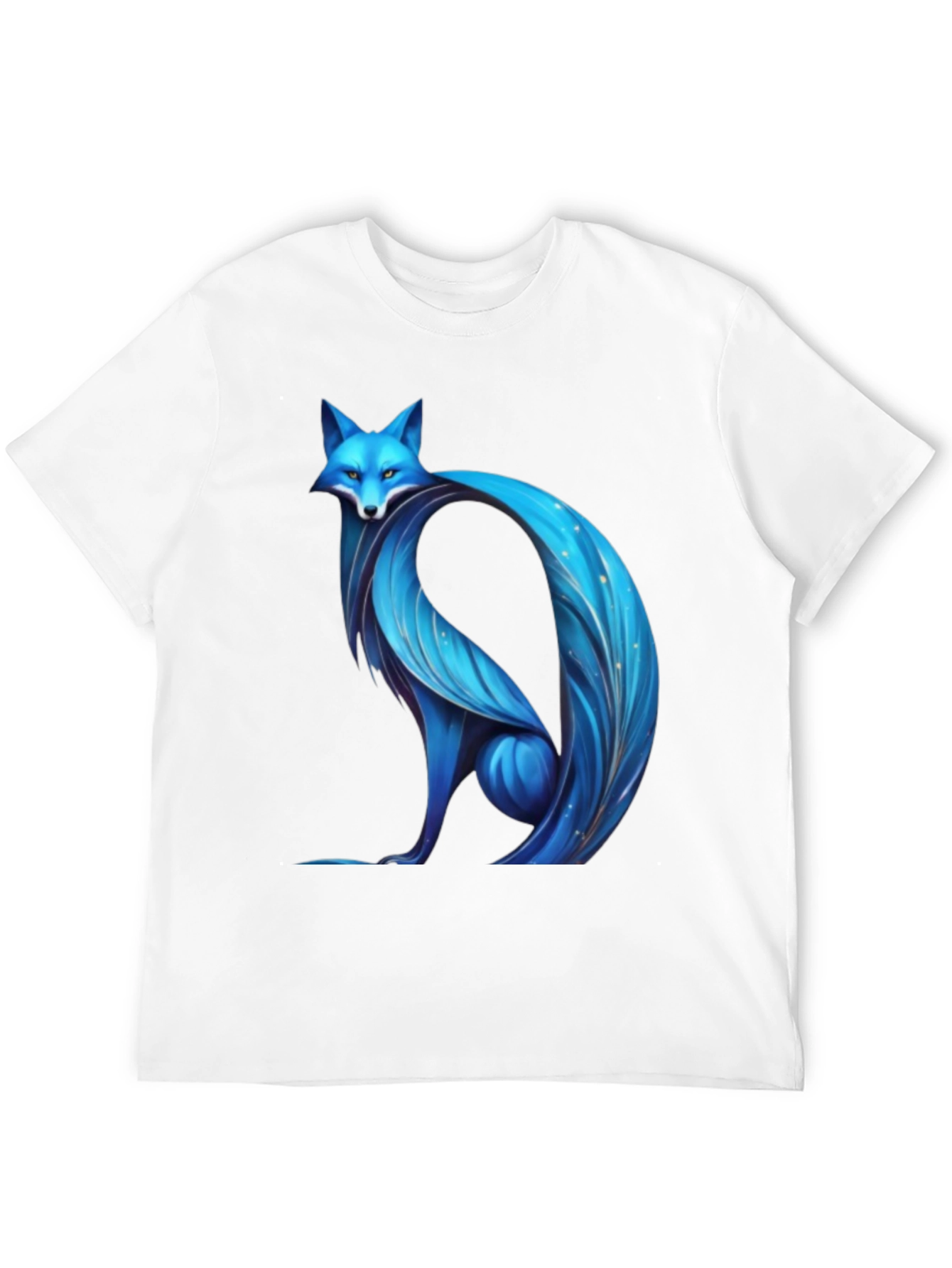 Blue Fox Graphic Tee - Modern Stylish Design