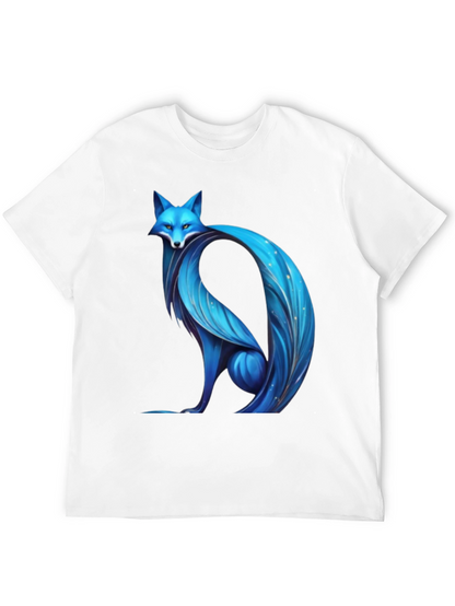 Blue Fox Graphic Tee - Modern Stylish Design