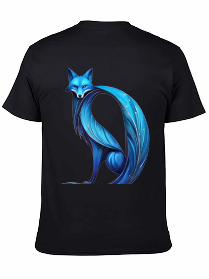 Blue Fox Graphic Tee - Modern Stylish Design