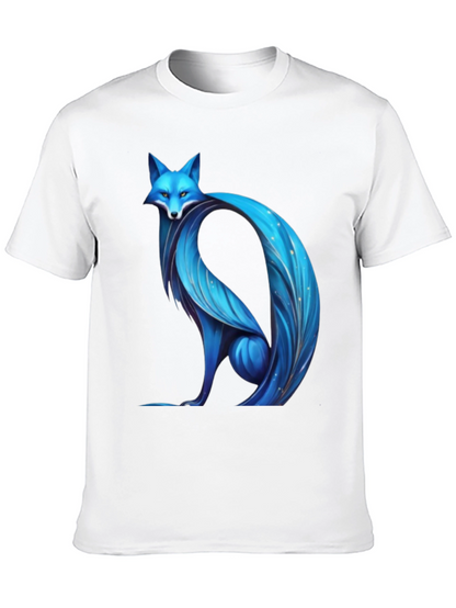 Blue Fox Graphic Tee - Modern Stylish Design
