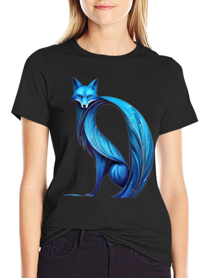 Blue Fox Graphic Tee - Modern Stylish Design