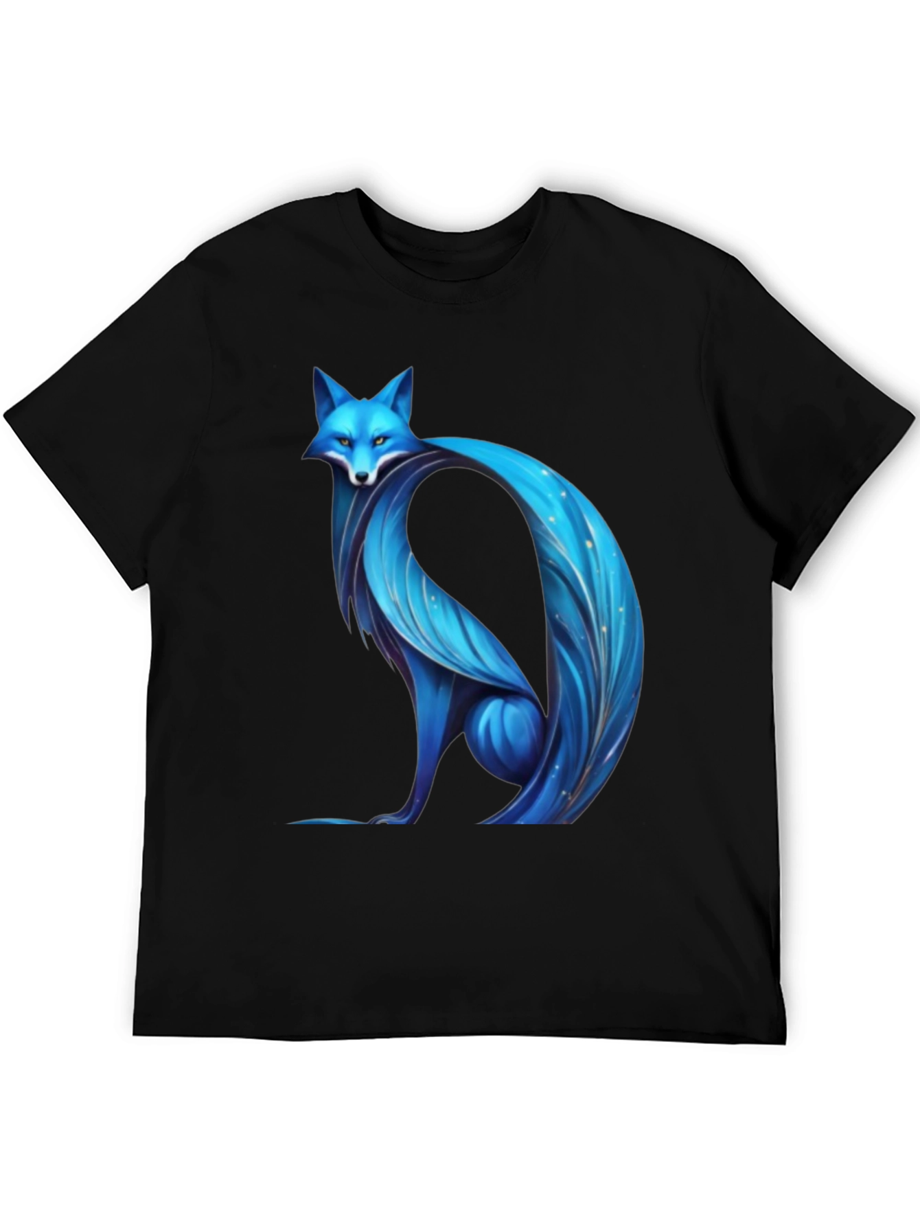 Blue Fox Graphic Tee - Modern Stylish Design