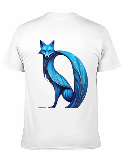 Blue Fox Graphic Tee - Modern Stylish Design