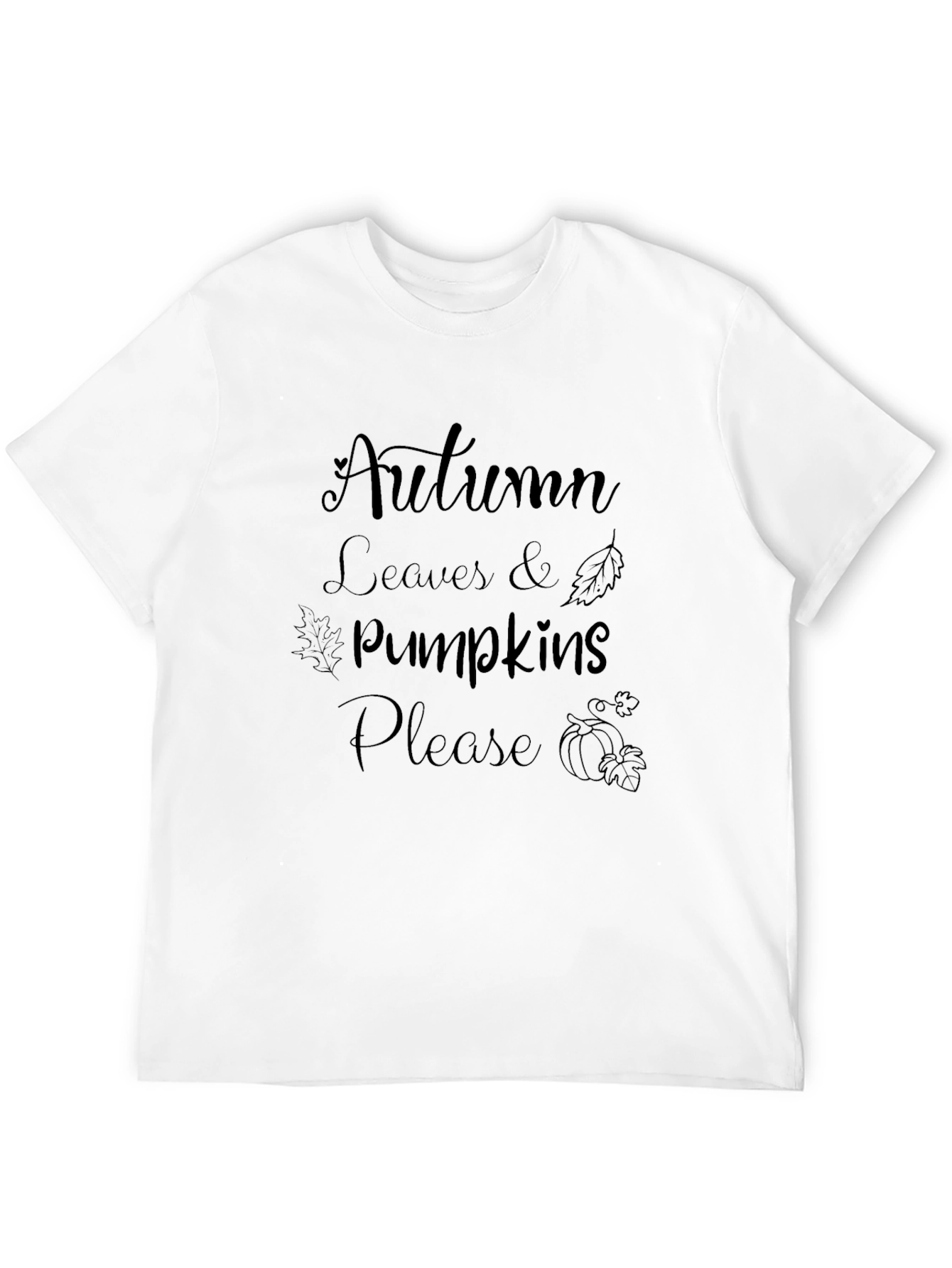 Autumn Leaves & Pumpkins Please Graphic Tee