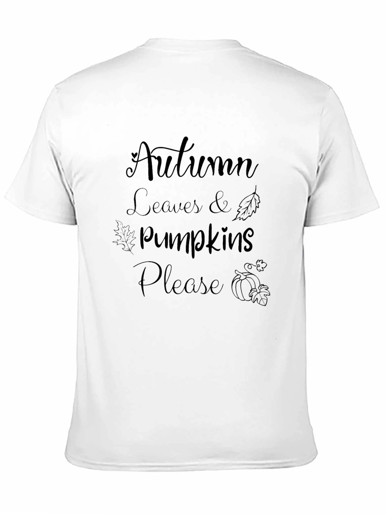 Autumn Leaves & Pumpkins Please Graphic Tee