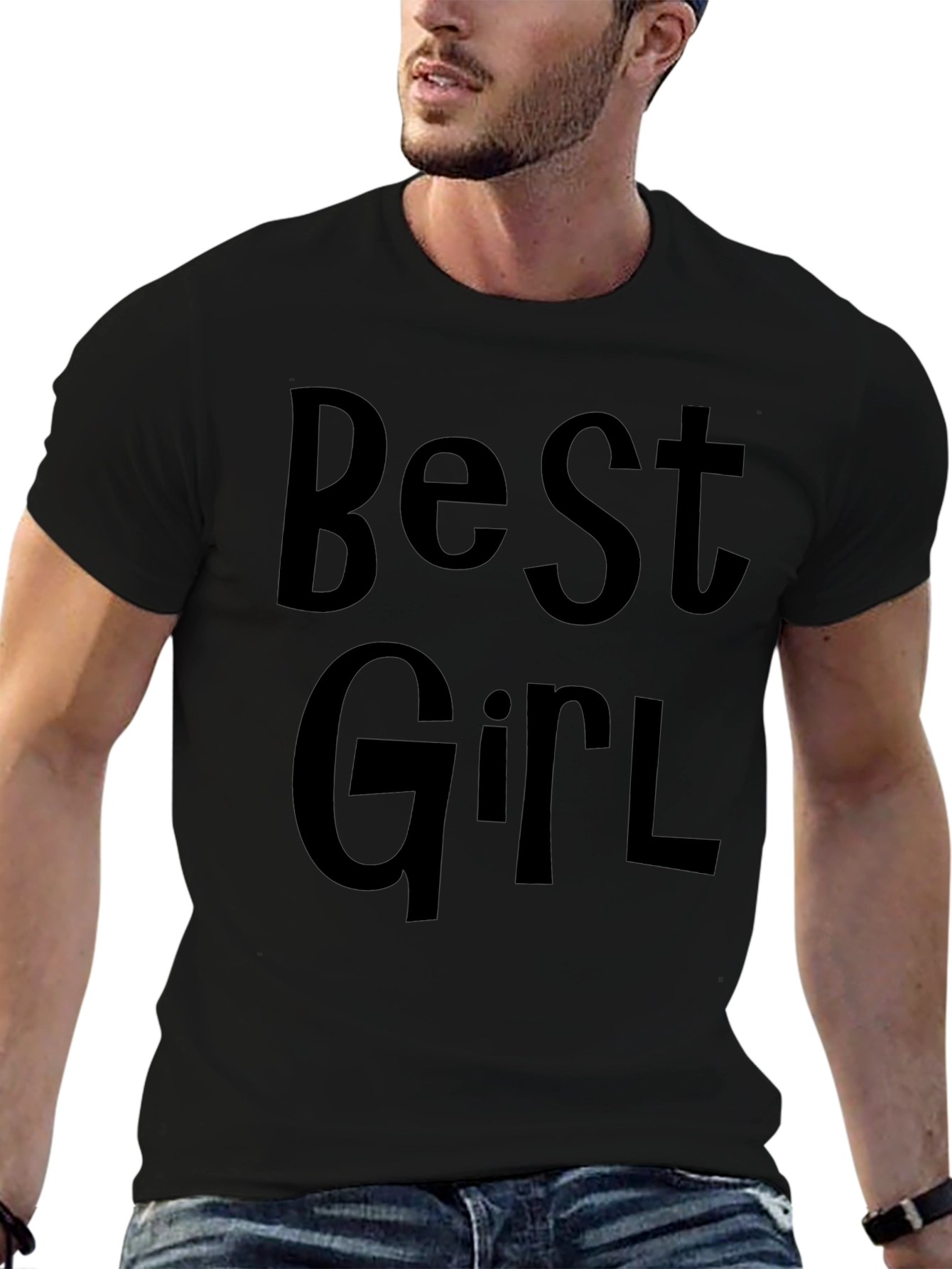 Best Girl T-Shirt - Black Graphic Tee
