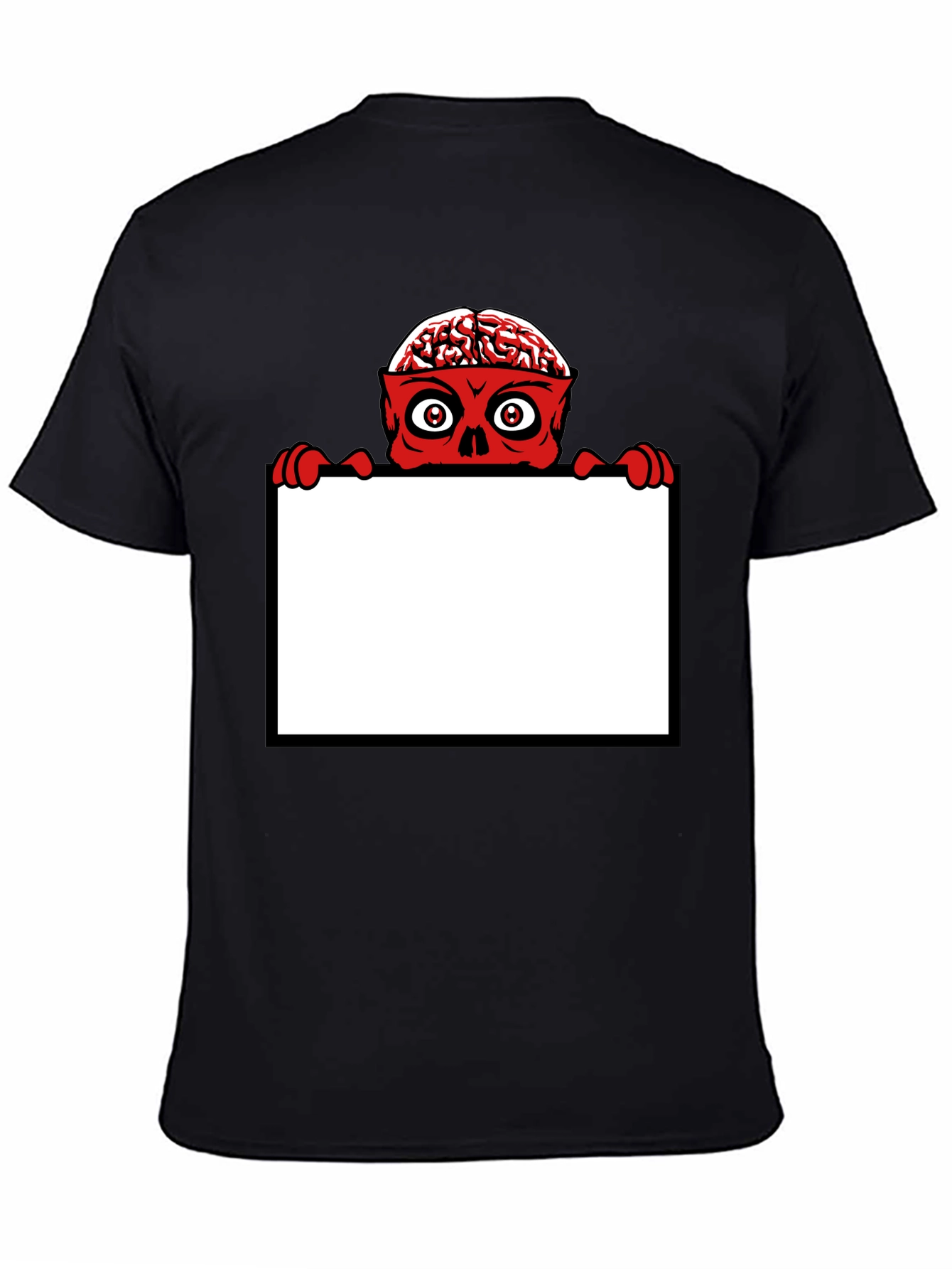 Brainy Zombie Graphic Tee - Unique Halloween Shirt