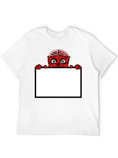 Brainy Zombie Graphic Tee - Unique Halloween Shirt