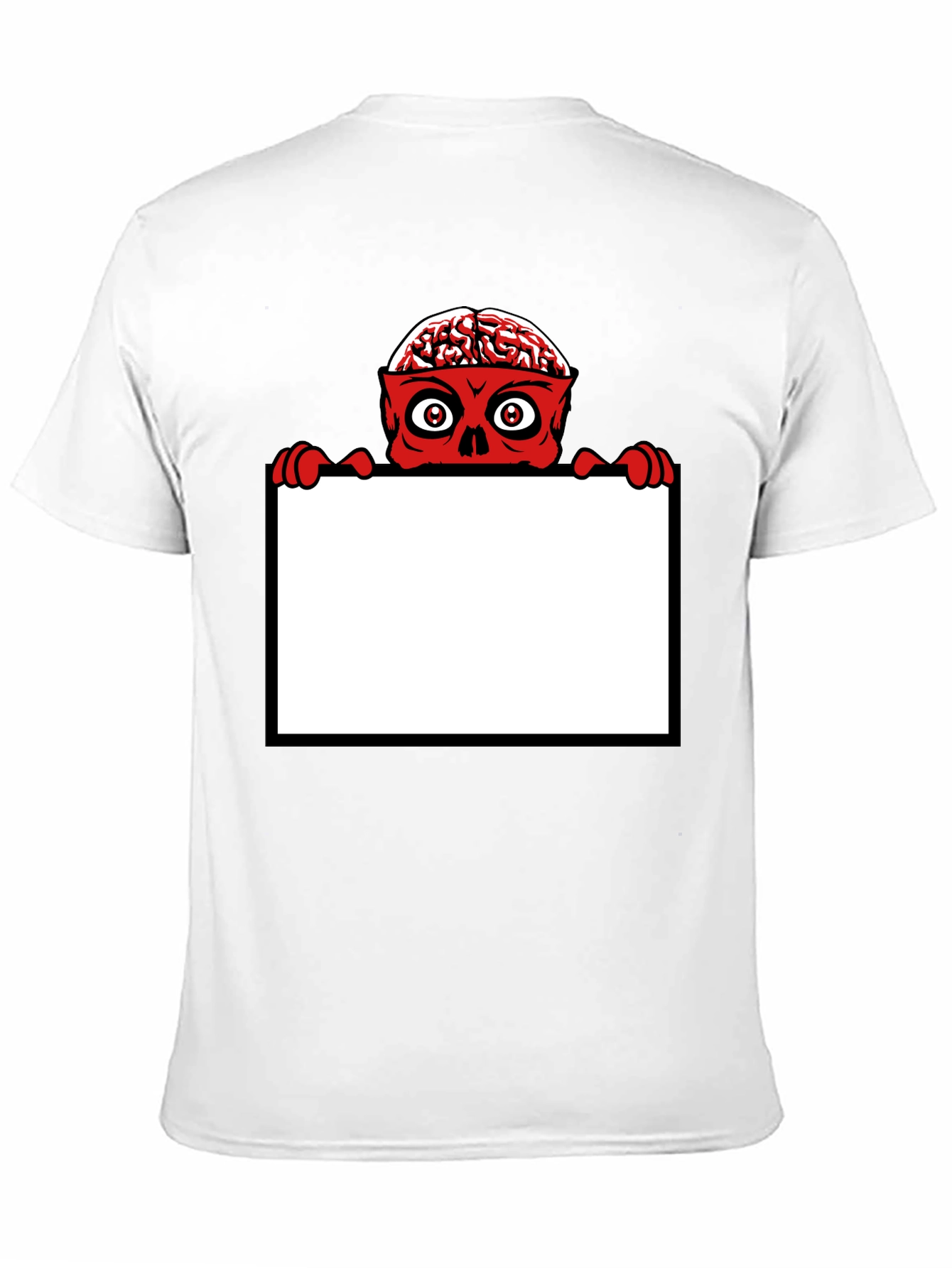 Brainy Zombie Graphic Tee - Unique Halloween Shirt