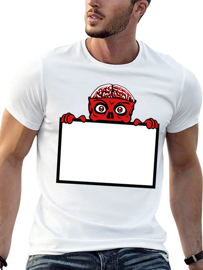 Brainy Zombie Graphic Tee - Unique Halloween Shirt