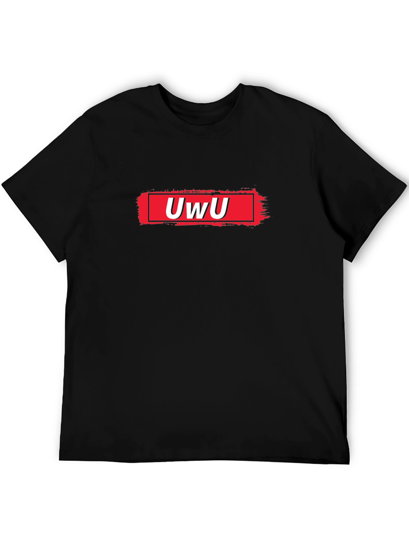 UwU Graphic Tee - Black Cotton Comfort