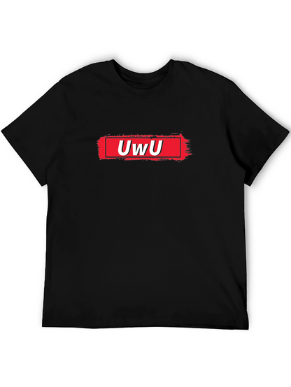 UwU Graphic Tee - Black Cotton Comfort