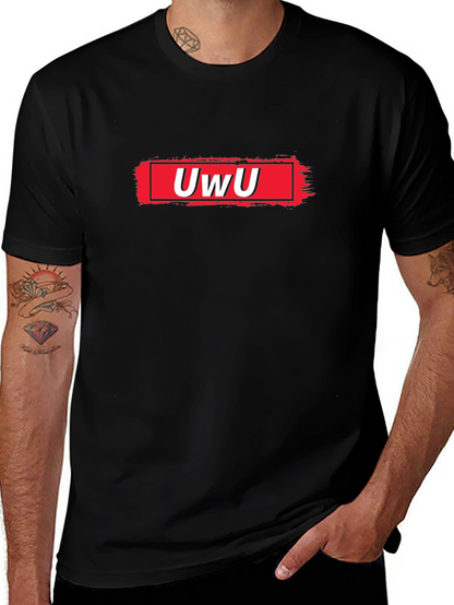 UwU Graphic Tee - Black Cotton Comfort
