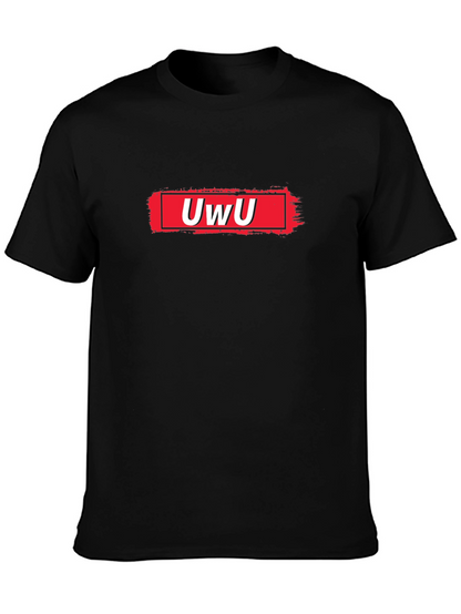 UwU Graphic Tee - Black Cotton Comfort