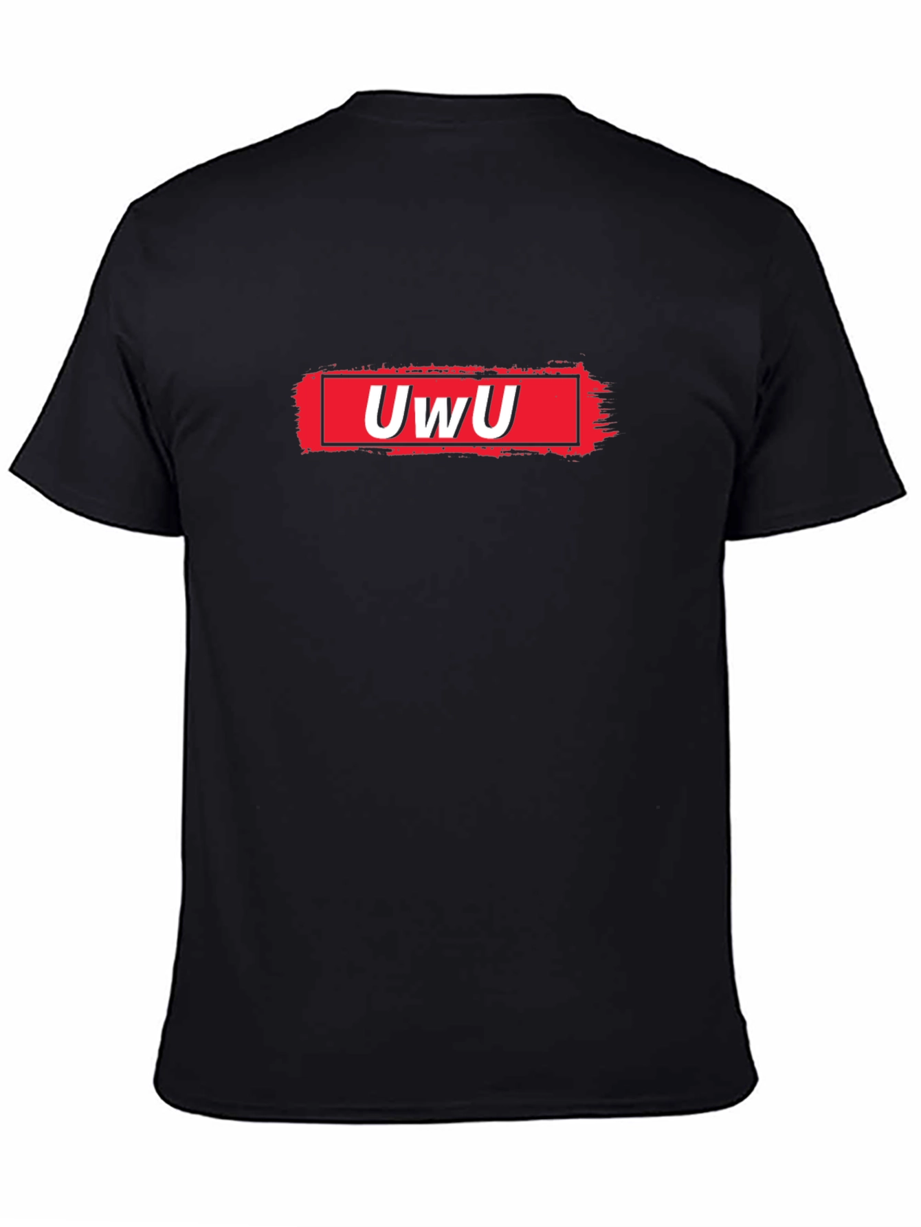 UwU Graphic Tee - Black Cotton Comfort