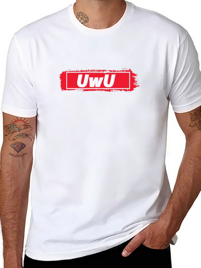 UwU Graphic Tee - Black Cotton Comfort