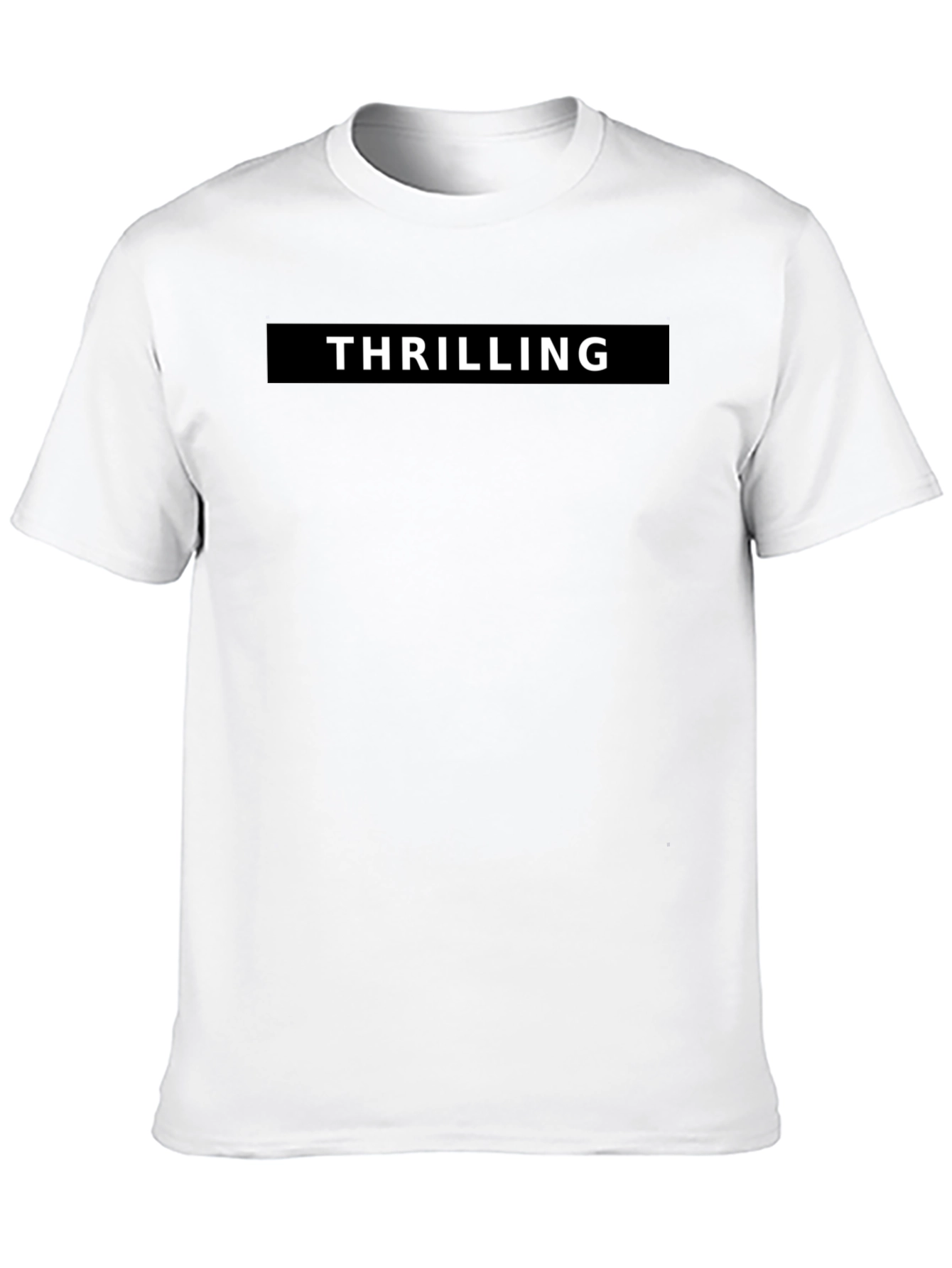 Thrilling Black Graphic Tee