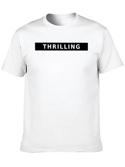 Thrilling Black Graphic Tee