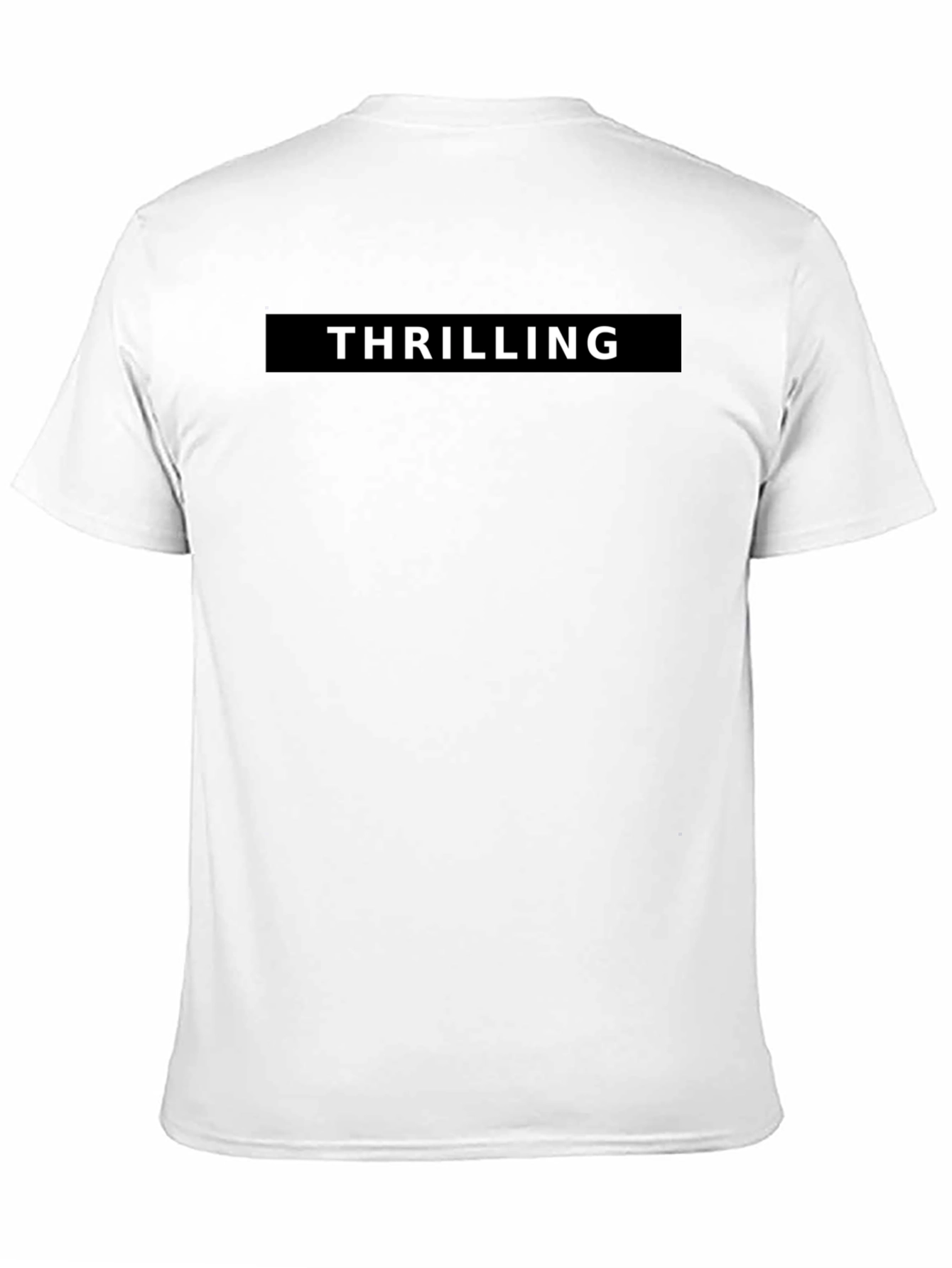 Thrilling Black Graphic Tee