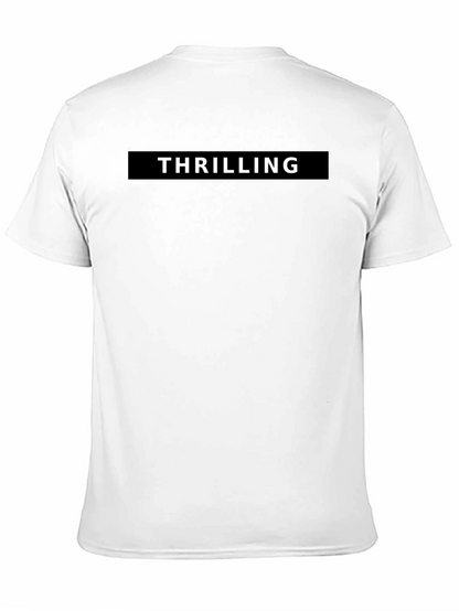 Thrilling Black Graphic Tee