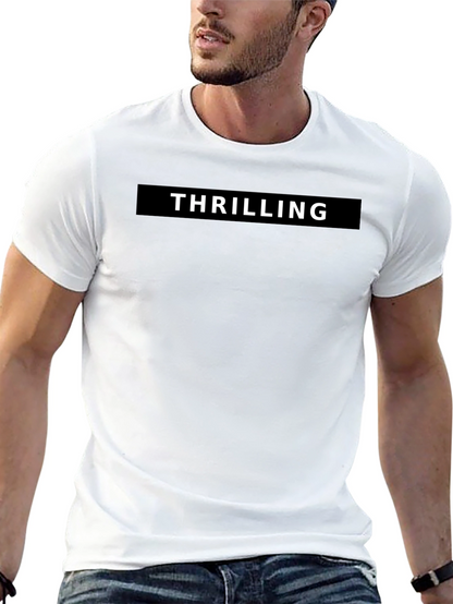Thrilling Black Graphic Tee