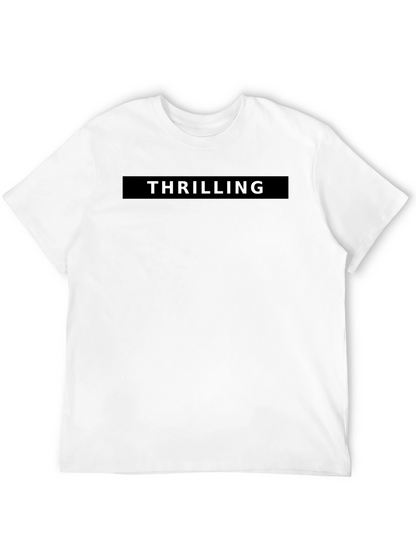 Thrilling Black Graphic Tee
