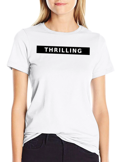 Thrilling Black Graphic Tee