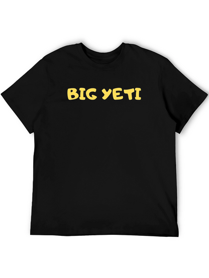 Big Yeti Graphic Tee - Black Cotton T-Shirt