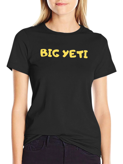 Big Yeti Graphic Tee - Black Cotton T-Shirt