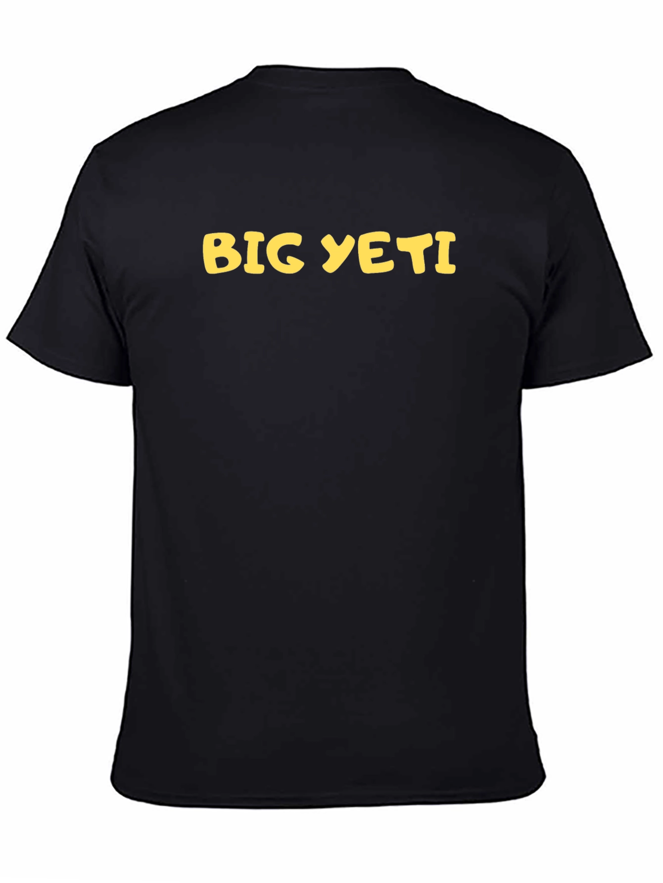 Big Yeti Graphic Tee - Black Cotton T-Shirt