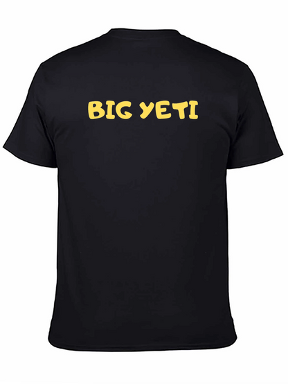 Big Yeti Graphic Tee - Black Cotton T-Shirt