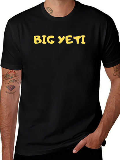 Big Yeti Graphic Tee - Black Cotton T-Shirt