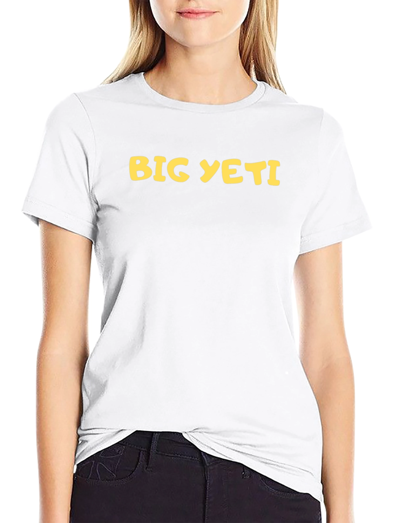 Big Yeti Graphic Tee - Black Cotton T-Shirt