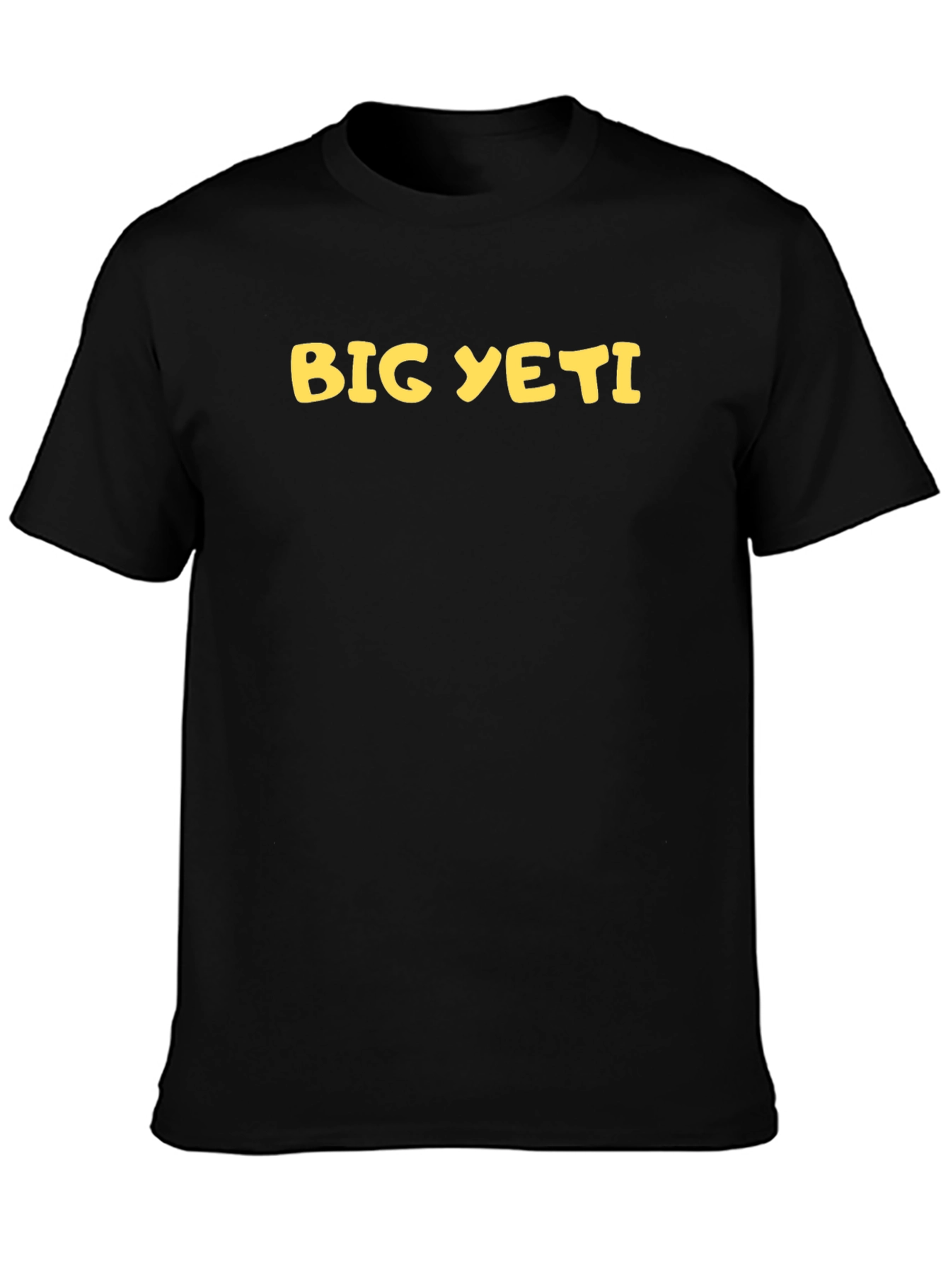 Big Yeti Graphic Tee - Black Cotton T-Shirt