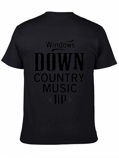 Windows Down Country Music Graphic T-Shirt