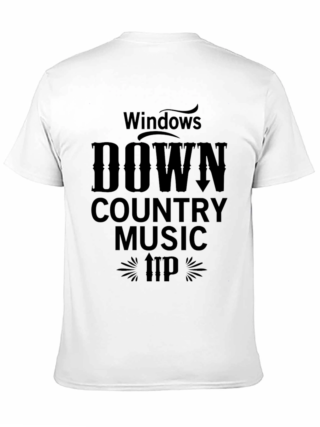 Windows Down Country Music Graphic T-Shirt