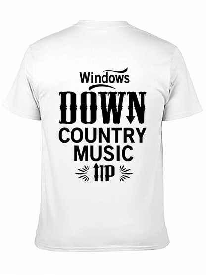 Windows Down Country Music Graphic T-Shirt