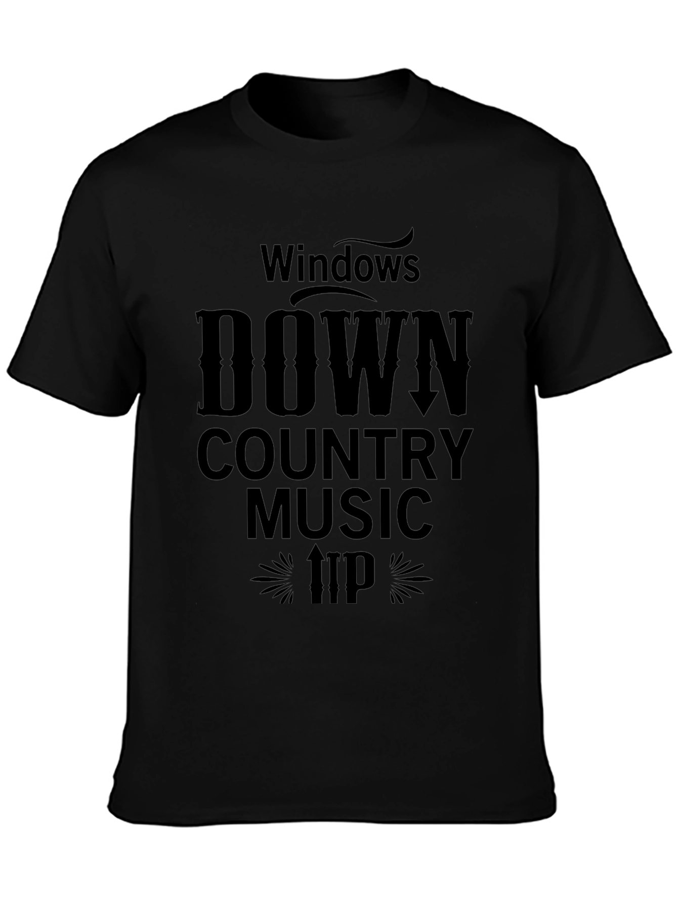 Windows Down Country Music Graphic T-Shirt