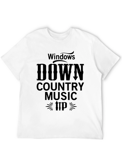 Windows Down Country Music Graphic T-Shirt