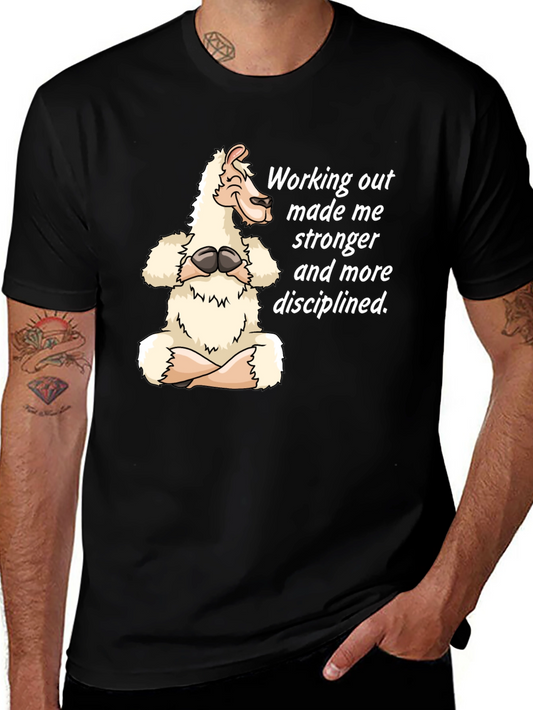 Yoga Llama Graphic T-Shirt - Workout Motivation