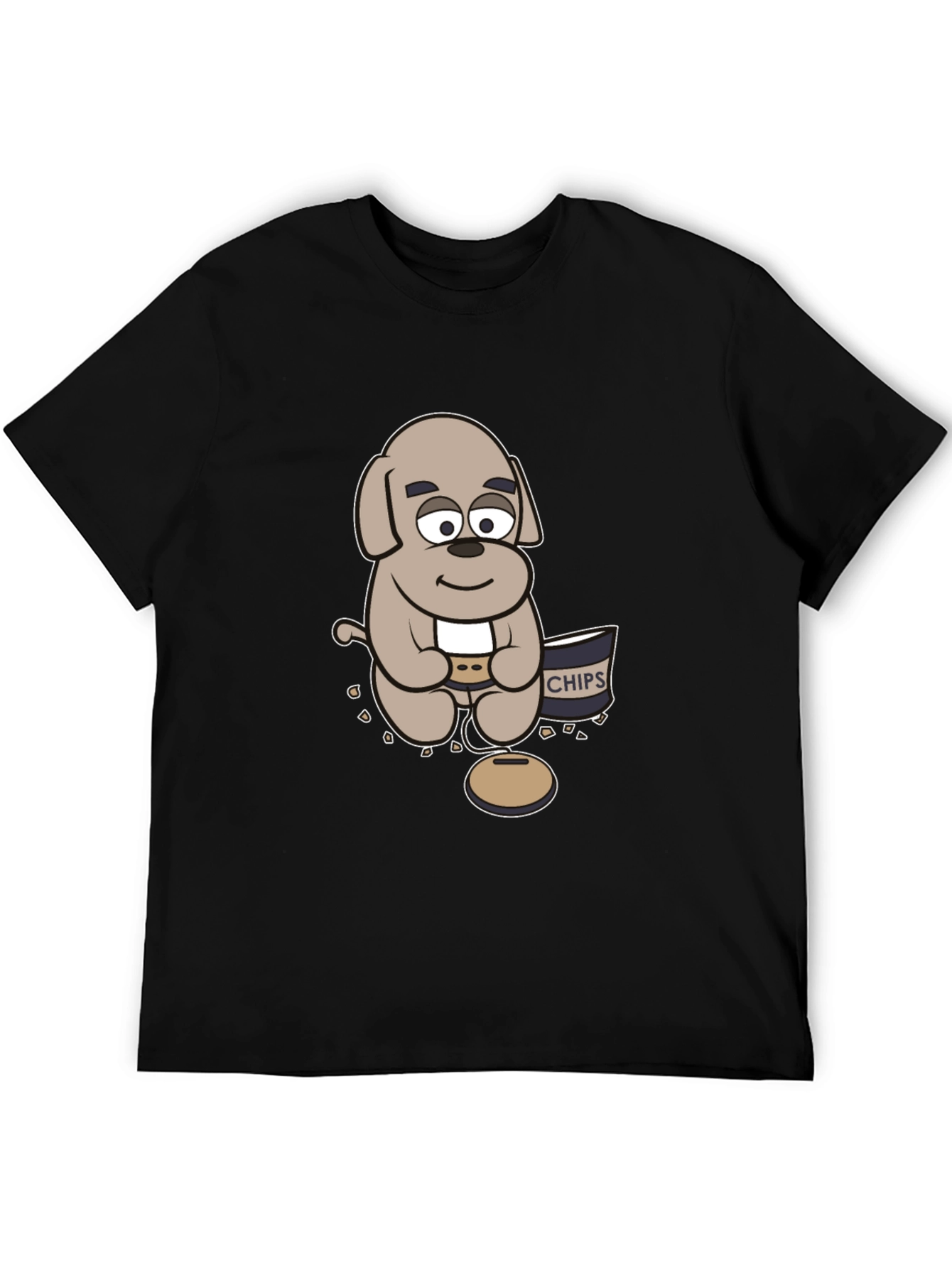 Cartoon Dog Gamer T-Shirt - Relaxed Style