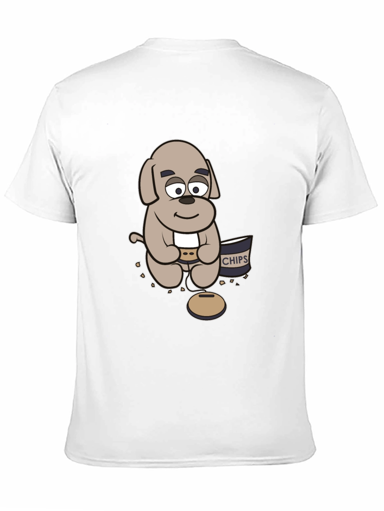 Cartoon Dog Gamer T-Shirt - Relaxed Style