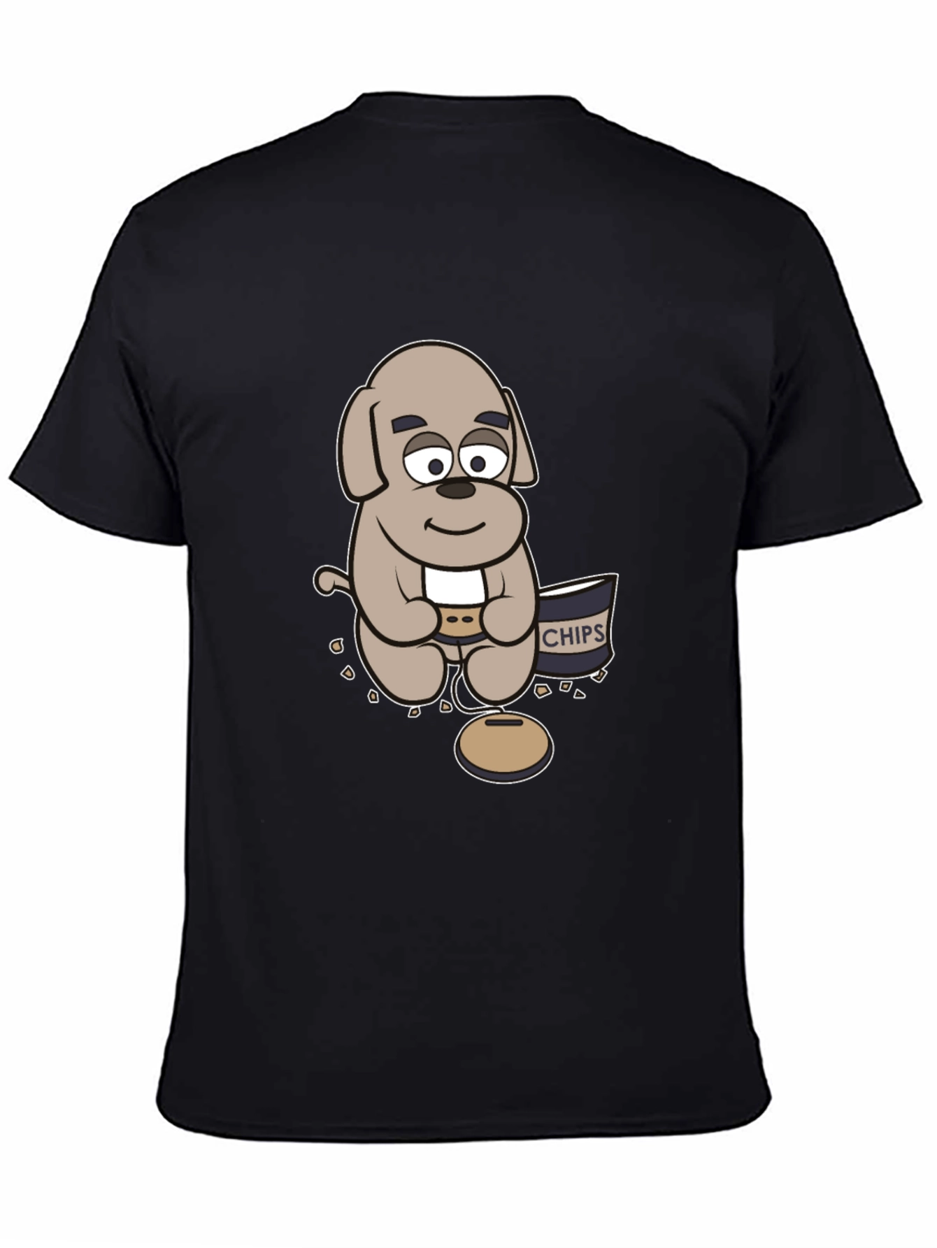 Cartoon Dog Gamer T-Shirt - Relaxed Style
