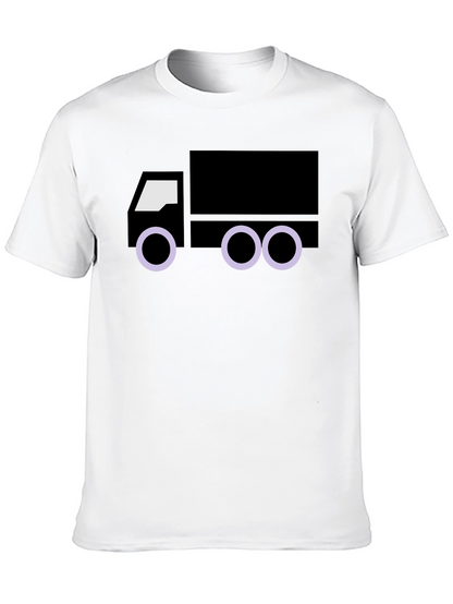 Truck Graphic Tee - Black Cotton Blend