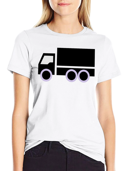 Truck Graphic Tee - Black Cotton Blend