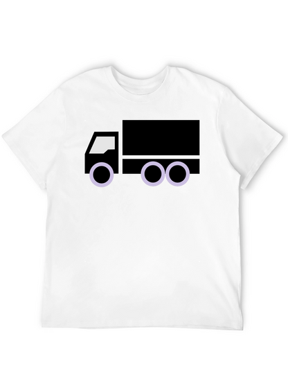 Truck Graphic Tee - Black Cotton Blend