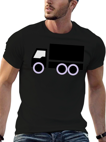 Truck Graphic Tee - Black Cotton Blend