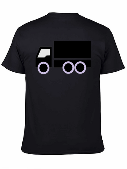 Truck Graphic Tee - Black Cotton Blend
