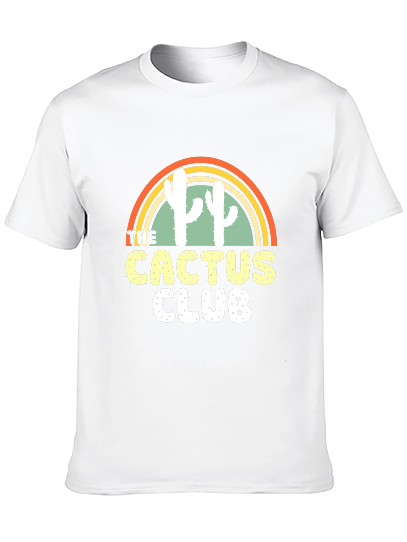 Cactus Club Graphic T-Shirt - Trendy Desert Style Tee