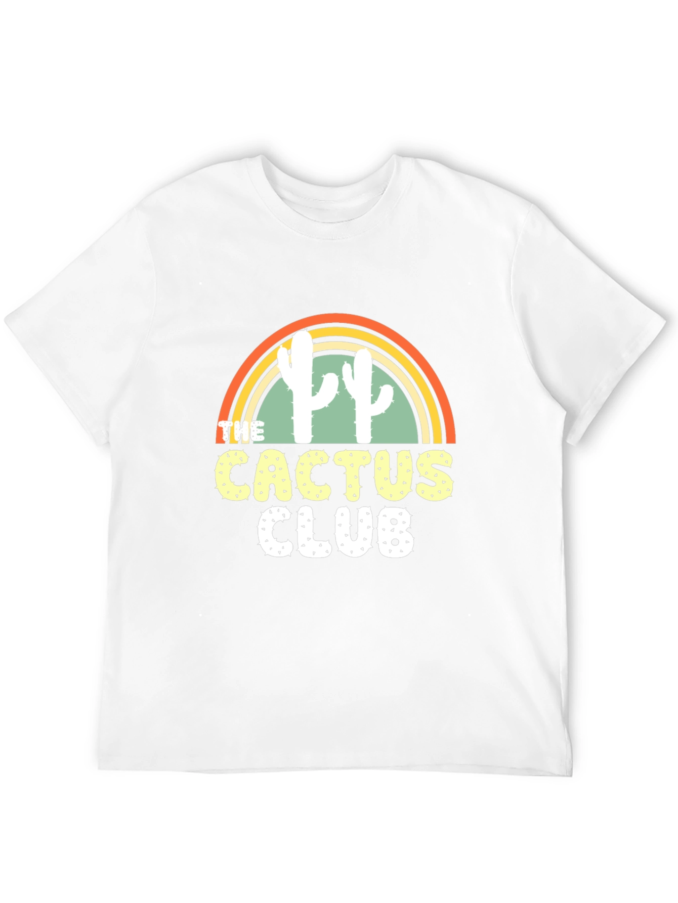 Cactus Club Graphic T-Shirt - Trendy Desert Style Tee